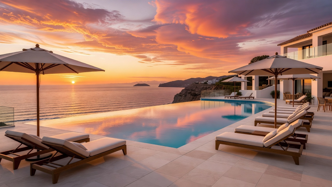Piscina en resort de Mallorca